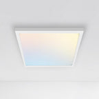ASD LED 12" Square Flush Mount Ceiling Light Fixture, Low Profile Surface Lighting | 5CCT, Dimmable, Ultra-Thin, ETL Listed | 24W 1700LM 2700-6000K 120V | Kitchen, Bedroom, Hallway Lamp | White