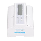 Energy Meter 3 Phase Electricity Usage Monitor LCD Display DIN Rail Mounting Power Meter 3x15A DC3x220V 380V