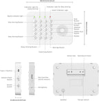 LWOHSI Home Security Systems,Wireless DIY Burglar Alarm Kits,Smart Home Alarm System with Window/Door Sensor,PIR Motion Detector,Voice Control with Alexa and Google,4G SMS/Tuya App Alerts