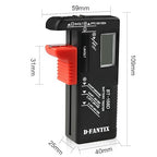 D-FantiX Digital Battery Tester, Universal Battery Checker Household Battery Testers for AAA AA C D 9V 1.5V Small Batteries Button Cell (Model: BT-168D)