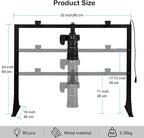Overhead Camera Mount with Light LED 5600K Continuous -Top-Down Shooting Desk Mount Stand for Flat Lay Photography, Live Streaming - Universal Fit for DSLR, Mirrorless Cameras & Smartphones