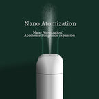 Essential Oil Diffuser, Waterless Aromatherapy Diffusers, 2025 Updated Nano Atomization Scent Air Machine with Timer and Auto-Off Switch for Home, Office, Hotel Collection(White, Updated Version)