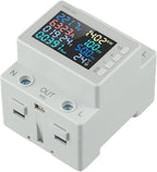 Noteflora LCD Digital Energy Meter With Voltage And Current Monitor, AC170-300V Power Voltmeter For Rail Mount, Compatible With KWS-302WF White(KWS-302)
