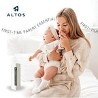 Portable CO2 Detector for Travel & Air Quality Monitor Indoor & Outdoor Carbon Dioxide Detector Portable CO2 Monitor (Off White) iOS ONLY