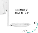 ynVISION.DESIGN Adjustable Wall Mount Compatible with Sonos ERA 100 Speaker - White 2 Pack