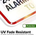 Warning 24 HR. Monitored Alarm Connected To Police Sign, 18x24 Inches, 55 mil thick HDPE (high density polyethylene), Made in USA by My Sign Center
