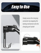 BMZX EV Charger Holder J1772, Wall Mount Kit for Electric Car Charger | Heavy-Duty Stainless Steel | SAE J1772 Compatible | Includes Nozzle Holster Dock & J-Hook