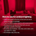 Fringe Red Light Panel, Has Both Red Light 660nm and Infrared Lights 850nm, 360 LED, Sports Recovery (Therapy Panel 189W) Ideal for Pain Relief, Sleep and Energy Recovery