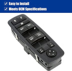 Driver Side Power Master Control Window Switch Replacement for 2009-2012 Dodge Ram 1500 2500 3500, OE Replace 4602863AD 4602863AB 4602863AC 901-473