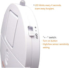 EVA LOGIK Modern Ultra-Thin Window Alarm with Loud 120dB Sound and Vibration Sensors Compatible with Virtually Any Window, Glass Break Alarm Perfect for Home, Office, Dorm Room- 4 Pack