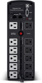 CyberPower CP1500PFCLCD PFC Sinewave UPS Battery Backup and Surge Protector, 1500VA/1000W, 12 Outlets, AVR, Mini Tower; UL Certified