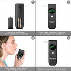 Home Ketosis Breath Analyzer, Professional Ketone Breath Monitoring Meter – High Precision Ketone Monitors Breath Analyzer Ketosis Tester with 10 Mouthpieces for Tracking Your Ketones