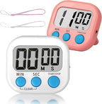 ZILLEEN Classroom Timer for Kids Teachers 2 Pack Digital Timers, White & Pink