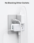 TROND Outlet Extender with 360 Rotating Plug, 3 AC Outlet Splitter with 2 PD 20W USB C Charger, USB Wall Plug Adapter, A Small Charging Station for Kitchen Bathroom Cruise Ship Travel Essentials