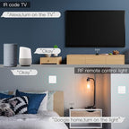 MoesGo WiFi RF IR Universal Remote Controller TV Air Conditioning Smart Home Blaster Infrared RF Appliances Tuya/Smart Life App,Voice Control Alexa Google Home