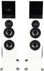 Rockville TM80W Powered Home Theater Tower Speaker System, White, 800W, 8" Subwoofers, Bluetooth, USB/SD Playback, FM Radio, Remote Control, Karaoke Ready, Perfect for Home Entertainment