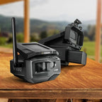 Vosker V150 Twin Pack Solar-Powered LTE Cellular Home Security Outdoor Camera | Motion Activated Photo Capture Nightvision Wireless Camera |Receive Photos (No Video) on Your Mobile App (2 Pack)
