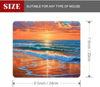 sea Wave Square Mouse pad, Texture, Waterproof, Anti Slip Rubber Base, Computer Mouse pad, Laptop Mouse pad