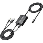 PROZOR 3.5mm to SPDIF Converter Analog to Digital Audio Cable ADC Adapter for Enhanced Sound Toslink Optical Output 3.5mm to Optical Cable for Gaming Consoles Computers and Projectors etc