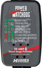 Power Watchdog PWD50 Smart RV Portable Surge Protector 50 Amp - Patented Bluetooth Connectivity - Monitor Voltage/Amperage/Wattage - IP65 Water-Resistant