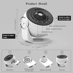 Star Projector, Galaxy Projector for Bedroom, Planetarium Projector Night Light with 13 Slide Discs & 360° Rotation, Space Projector for Kids Adults