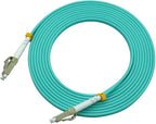 Jeirdus 15Meters 49ft LC to LC Duplex 50/125 10G OM3 Multi-Mode Fiber Optic Cable Jumper Optical Patch Cord LC-LC