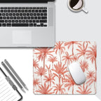 Perfect Paradise Tropical Palm Tree Floral Square Mouse pad, Texture, Waterproof, Anti Slip Rubber Base, Computer Mouse pad