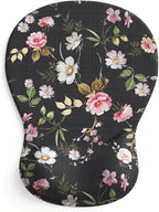 ErgoComfort Gel Wrist Rest Mouse Pad-Ergonomic Office Mousepad with Wrist Support-Non-Slip, Design Desk Accessories Mat for Home&Game Decor (08Floral Brust)
