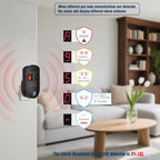D MODUN Gas Detector, Natural Gas/LPG/City Coal Gas Leak Detector, Plug-in Sensor Gas Monitor with Sound Alarm and LED Display, Methane Propane Butane Combustible Gas Alarm for Kitchen RV Garage-Black