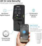 Lockly Secure Plus, Keyless Entry Door Lock, Smart Locks for Front Door, Smart Lock Deadbolt, PIN Genie® Keypad, 3D Biometric Fingerprint Sensor, Auto Lock Smart Door Lock