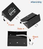 Mtsooning 990050048 Digital Control Panel LED Display Replacement for Masterbuilt MB ESQ30B, ESQ30S, 20070106, 20070206, 20072010, 20070910 Electric Smoker Grill Models Controller