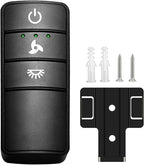3 Speeds Ceiling Fan Remote Control for Hampton Bay, Works with Home Decorators Collection Hampton Bay, Replcement for TX028C-S, TX028C-L, Light Dimmer, 5 DIP Switches & Learn (Remote ONLY)