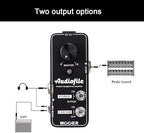 MOOER Micro Guitar Pedal Audiofile Headphone Amp Analog, Access to Effects Circuits, Buffer/Clean Boost for Electric Guitar/Bass