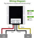 Gebildet DC/DC Converter 12V Step Up to 19V 5A 95W Voltage Regulator, Power Adapter Voltage Booster, Power Supply Module Boost Transformer