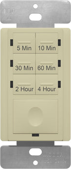 ENERLITES Countdown Timer Switch - Fan & Light Timer, 5 Min - 4 Hrs, Night Light LED Indicator, Neutral Wire Required, UL Listed, HET06-I, Ivory