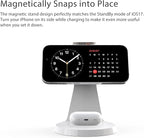 3 in 1 Charging Station for Apple Devices,Mag-Safe Charger Stand Fast Charging,Wireless Charger for iPhone 16/15/14/13/12 Series,& AirPods,& iWatch(USB-C Charger Included)