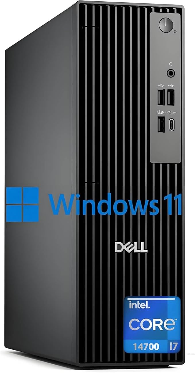 Dell Pro Slim QCS1250 Business Desktop, New OptiPlex Version, Ultra-Quiet Design, Dual 4K Monitor Support, USB-C, Windows 11 (Intel i7-14700, 64GB RAM | 4TB SSD)