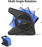 shinic 15" pivoting blower fan,portable pivoting blower fan with Reset Button for Floor & Carpet Drying,375 CFM, 3 Speeds Ideal for Office Garage Gym Home Use