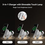 3 in 1 Wireless Charging Station for Apple Devices,Cute MagSafe Charger Stand,Fast Charging Wireless Charger Station for iPhone 17/16/15/14/13/12/Air Series, Apple Watch & AirPods Pro/4/3/2