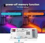 ZigBee Tuya SPI Pixel LED Strip Light Controller Smart Life APP Control RGB IC Dynamic Lighting Static Mode Music Sound ZigBee2mqtt Home Assistant WS2811 SK6812 WS2805 (Tuya ZigBee Hub Require)