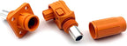 1 Set Battery Energy Storage Connector, 450A High Current Connectors Quick Plug Terminal Orange Right Angle Plug and Socket IP67 Waterproof Power Adapter Crimping 185mm² Wiring (1500V)