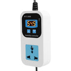 Digital Humidity Controller Humidity Detector Controlling Device, Air Humidity Controller with LCD Display, Humidity Moisture Controlling Switch Socket for Home Warehouse Greenhouse(US Plug)