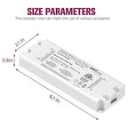 EMITEVER 25W Triac Dimmable Driver,Power Supply,AC 120V to DC 24V Transformer,Compatible with Lutron and Leviton Dimmers,for LED Lighting,Class 2,ETL Certified