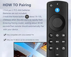 New Replacement Voice Remote for Stick 4K TV, forTV 3rdGen, forTV Stick/ 4K Max/ 3rd Gen/ 2nd Gen, Lite, Cube (1stGen & 3ndGen), for TV (3rd Gen, Pendant Design)