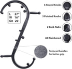 Body Back Buddy Elite Trigger Point Massage Tool, Neck and Back Massager Handheld, Manual Self Massager, Massage Cane, Muscle Knot Remover with Instructions, 2-Pack Bundle (Black)