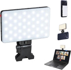 SmallRig M3 Magnetic Selfie Phone Light with Clip, 120 LEDs 2000mAh Rechargeable, 2700K-6500K, Portable Content Creators Light for Video Recording, for iPhone/Laptop/Camera/Webcam (Ink Blue) - 5505