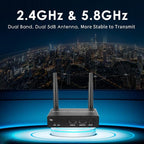 EXVIST 100M 4K@FPS HDMI Wireless Extender Transmitter Receiver W/HDMI Loop-Out, Up to 328ft, IR Support, Suitable for Transmitting Video from Laptop, PC, YouTube, PS4 to HDTV or Projector