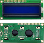 Haldzemo 1602 LCD Screen Display Module 1602A 16x2 White Character Blue Backlight DC 5V (2 Pack)