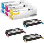 CS Replacement Toner Cartridge Compatible with HP 4700 Q5951A Cyan Q5952A Yellow Q5953A Magenta 643A Color 4700 4700DN 4700DTN 4700N 4700PH+ 4710 3 Color Set
