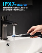 Onlyone Sonic Electric Toothbrush for Adults, Rechargeable Ultrasonic Electric Toothbrush with 8 Brush Heads, Travel Case, Charging Base & Wireless Charging - 5 Modes with Smart Timer